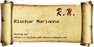 Rischar Marianna névjegykártya